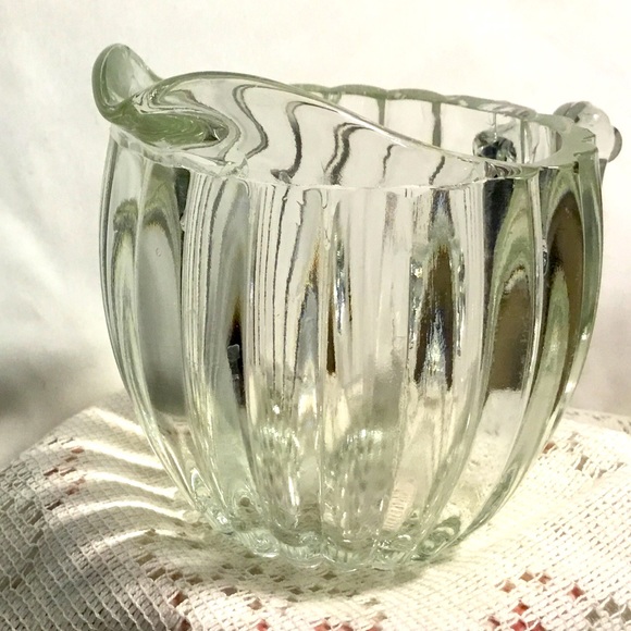 Jeannette Glass: Vintage Clear National Open Creamer - Picture 2 of 7